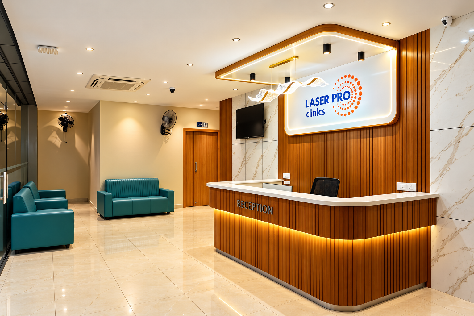 LASER PRO CLINICS reception area